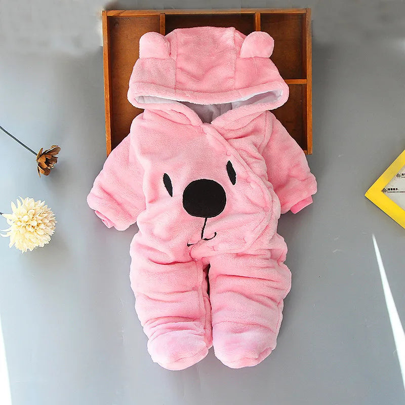 New Born Baby Footies 2025 Winter Warm Clothing 3 9 6 12 Month Baby Kids Boys Girls Cotton Newborn Toddler Infant Footies