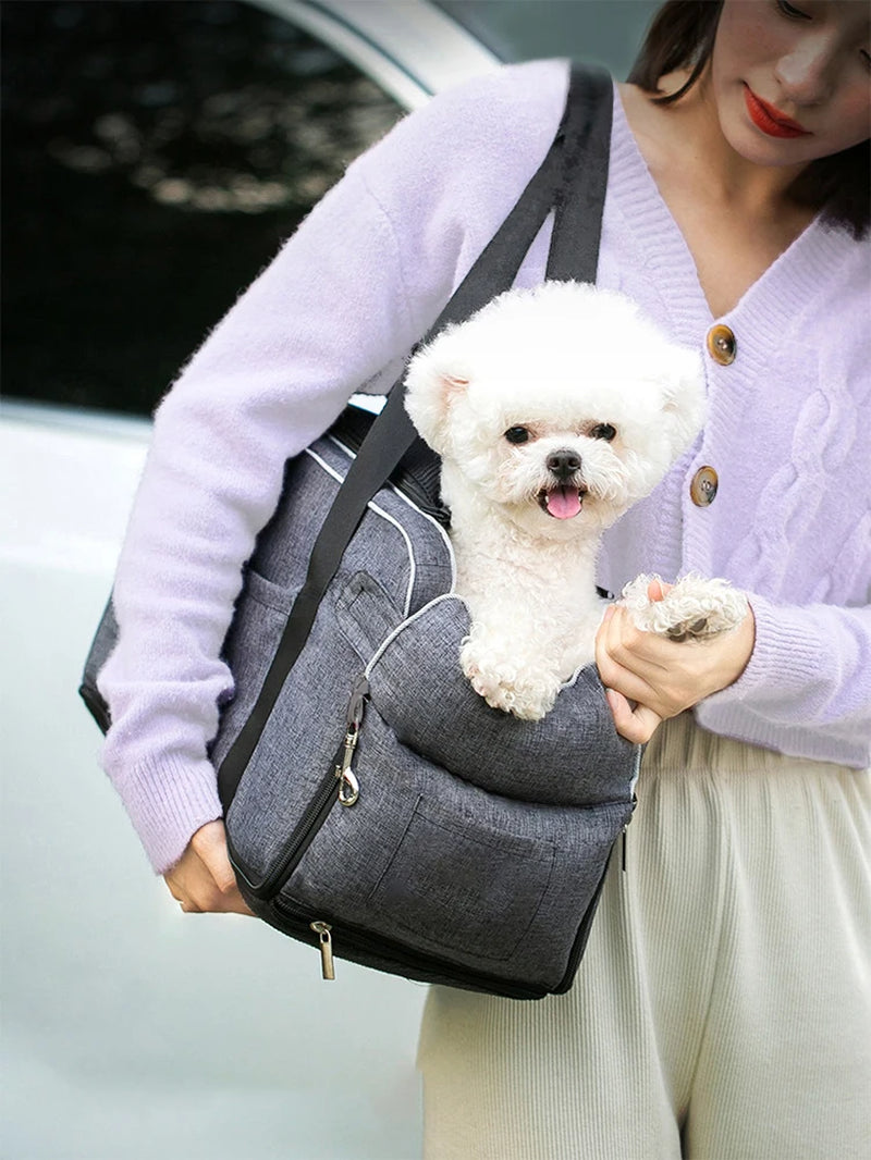 Portable Dog Cat Car Seat Travel Companionship Safety Pet Car Bed Transport Dog Carrier Protection House Cat Accessories Winter