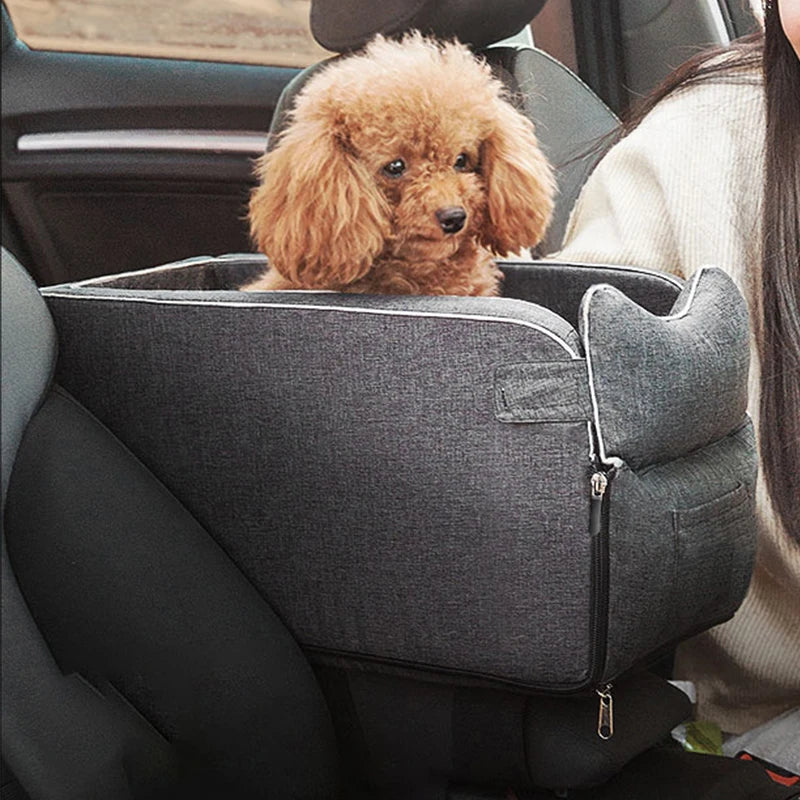 Portable Dog Cat Car Seat Travel Companionship Safety Pet Car Bed Transport Dog Carrier Protection House Cat Accessories Winter