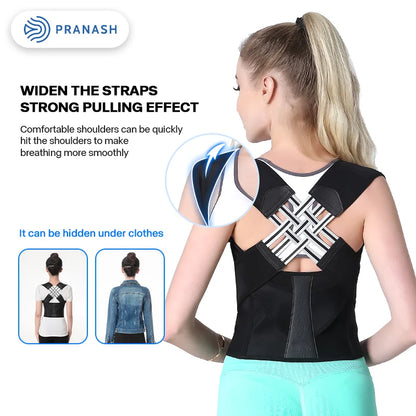 Adjustable Back Posture Corrector Belt Women Men Prevent Slouching Relieve Pain Posture Corrector