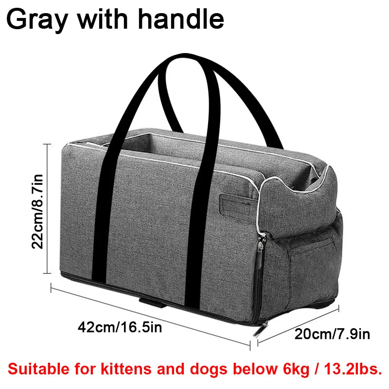 Portable Dog Cat Car Seat Travel Companionship Safety Pet Car Bed Transport Dog Carrier Protection House Cat Accessories Winter