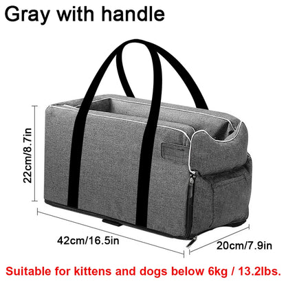 Portable Dog Cat Car Seat Travel Companionship Safety Pet Car Bed Transport Dog Carrier Protection House Cat Accessories Winter