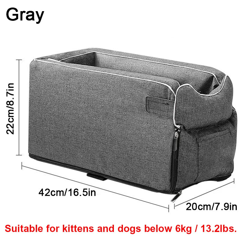 Portable Dog Cat Car Seat Travel Companionship Safety Pet Car Bed Transport Dog Carrier Protection House Cat Accessories Winter