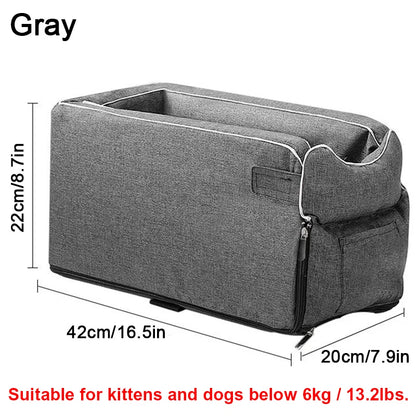 Portable Dog Cat Car Seat Travel Companionship Safety Pet Car Bed Transport Dog Carrier Protection House Cat Accessories Winter