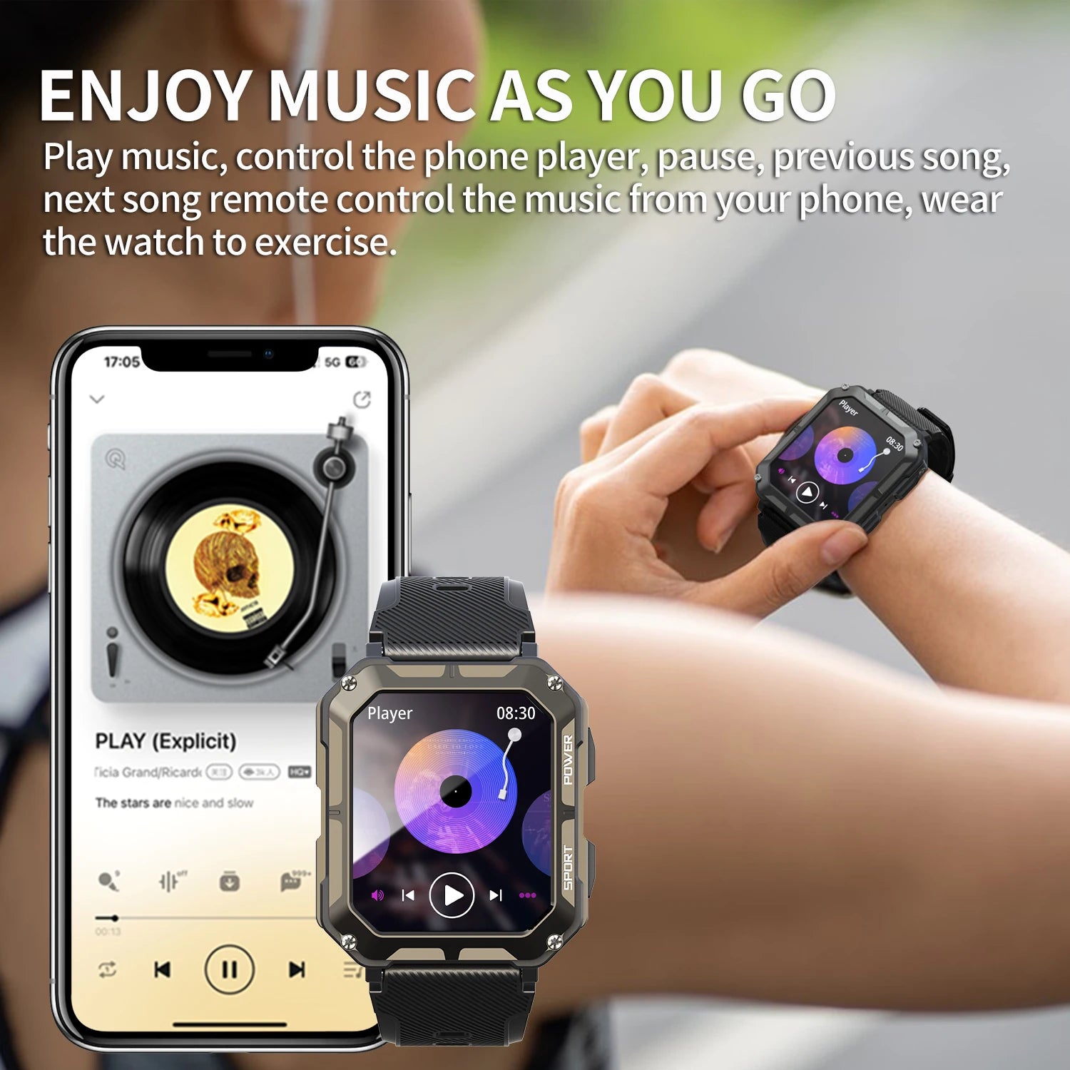 Smart Watch New C20 Pro Men Voice Assistant BT Wireless Call Business Outdoor Sports IP68 Waterproof Wristwatch for Android Ios