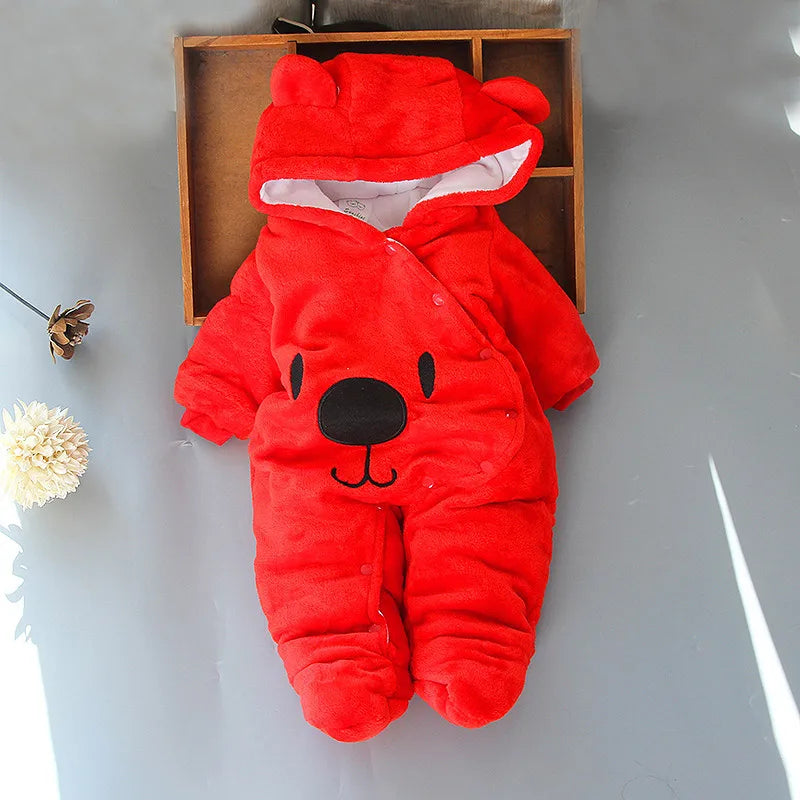New Born Baby Footies 2025 Winter Warm Clothing 3 9 6 12 Month Baby Kids Boys Girls Cotton Newborn Toddler Infant Footies