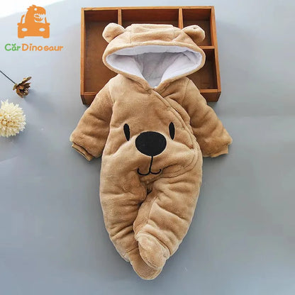 New Born Baby Footies 2025 Winter Warm Clothing 3 9 6 12 Month Baby Kids Boys Girls Cotton Newborn Toddler Infant Footies