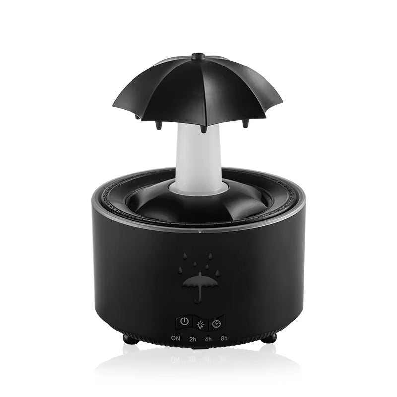 Creative Umbrella Water Drop Air Humidifier and Aroma Essential Oil Diffuser with Colorful Lighting