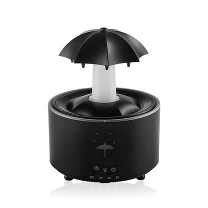 Creative Umbrella Water Drop Air Humidifier and Aroma Essential Oil Diffuser with Colorful Lighting